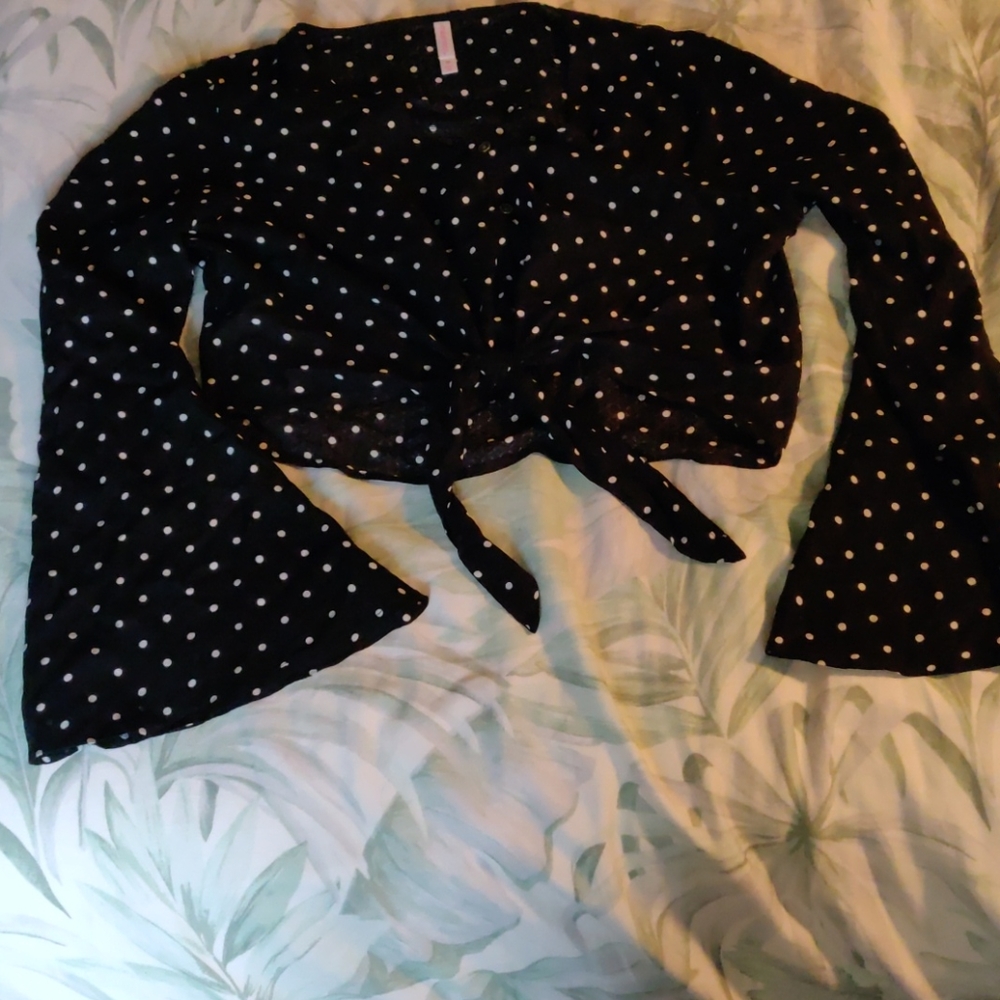Polka dot crop top